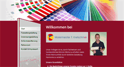 Desktop Screenshot of malermeister-kretschmer.de